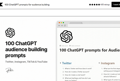 100 ChatGPT Audience Building Prompts