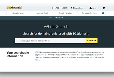 101domain WHOIS