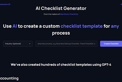 AI Checklist Generator