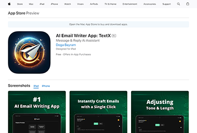 AI Email Writer App: TextX