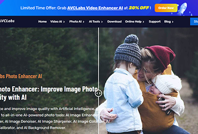 AVCLabs Photo Enhancer AI Online