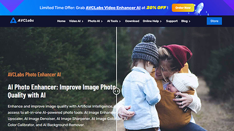 AVCLabs Photo Enhancer AI Online