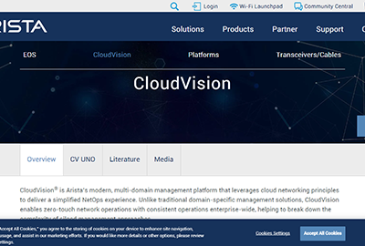 Arista Networks CloudVision