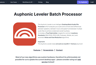 Auphonic Leveler