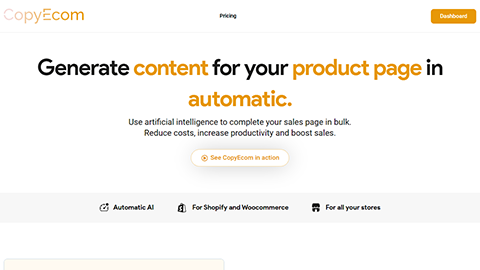 CopyEcom AI for Woocommerce