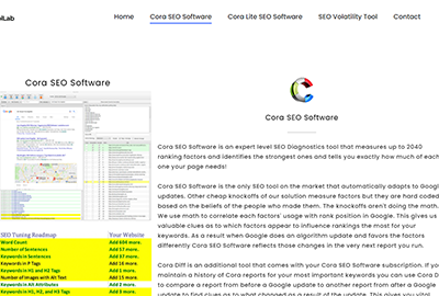 Cora SEO Software