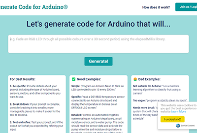 Duino Code Generator