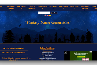 Fantasy Name Generators