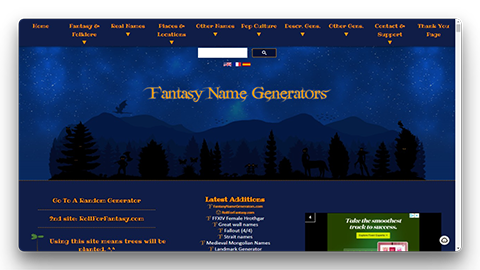 Fantasy Name Generators