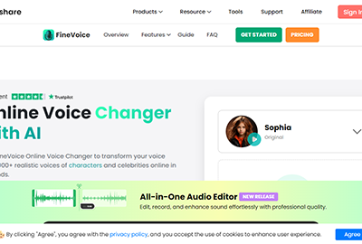 FineShare Online Voice Changer