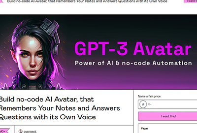 GPT-3 AI Avatar