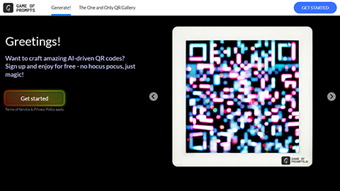 Game of prompts QR