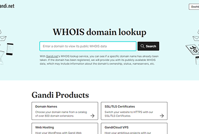 Gandi WHOIS