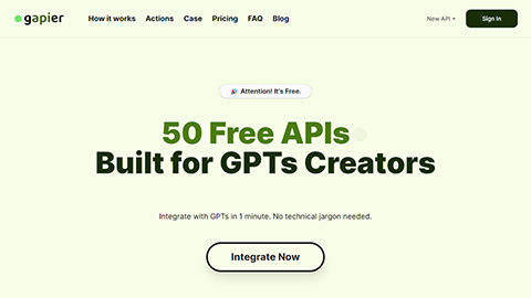 Gapier - Free GPTs Actions APIs