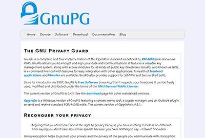 GnuPG (GNU Privacy Guard)