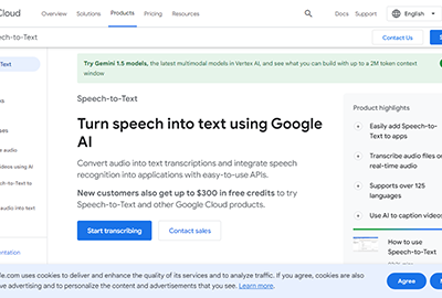 Google Cloud Speech to Text