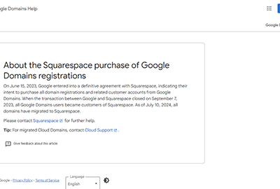 Google Domains WHOIS