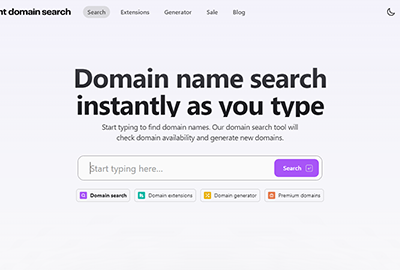 Instant Domain Search