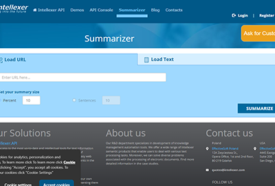 Intellexer Summarizer