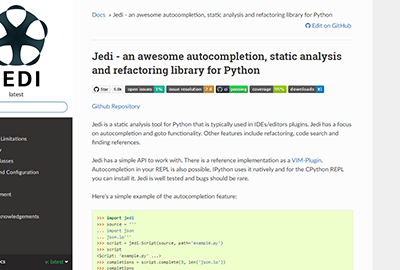Jedi for Python