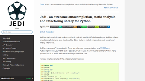 Jedi for Python