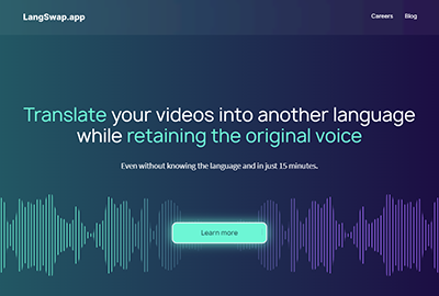 Langswap.app - a video translator tool