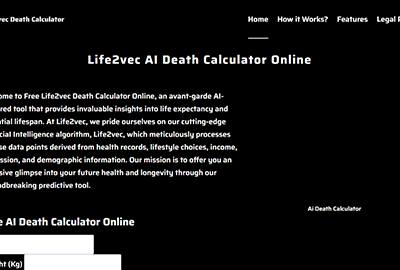 Life2vec AI Death Calculator