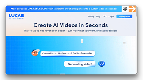 Lucas, AI video creator