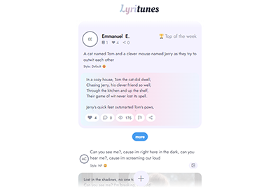 LyriTunes - AI Generated Lyrics