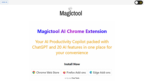 Magictool AI Chrome Extension