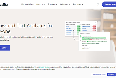 Medalia Text Analytics