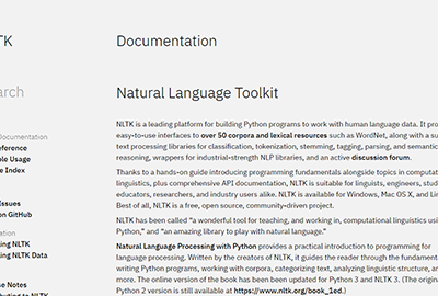 NLTK (Natural Language Toolkit)