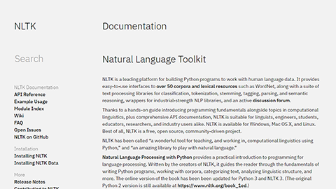 NLTK (Natural Language Toolkit)