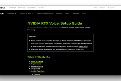 NVIDIA RTX Voice