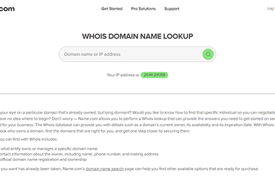 Name.com WHOIS