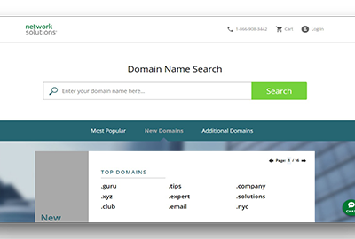 Network Solutions Domain Search