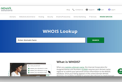 Network Solutions WHOIS