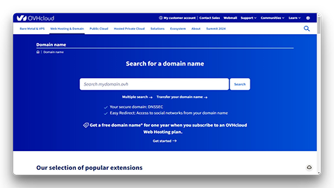 OVHcloud Domain Search