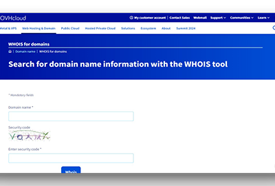 OVHcloud WHOIS