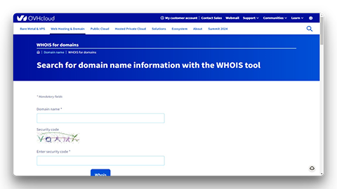 OVHcloud WHOIS