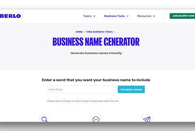 Oberlo Business Name Generator