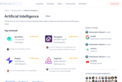 Product Hunt AI Tools