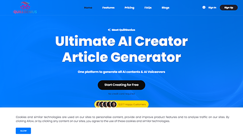 QuillGenius AI Copywriting Tool