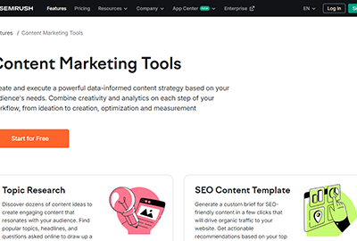 SEMrush Content Marketing Platform