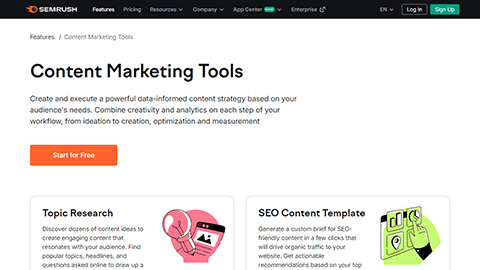 SEMrush Content Marketing Platform