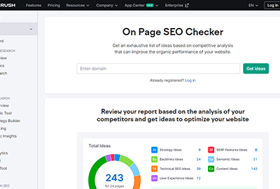 SEMrush On-Page SEO Checker