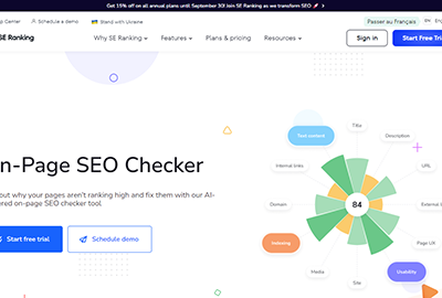 SE Ranking On-Page SEO Checker