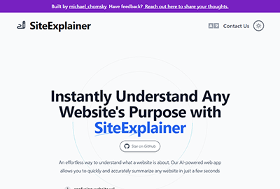 SiteExplainer