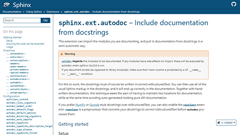 Sphinx-Autodoc