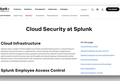 Splunk Cloud Security